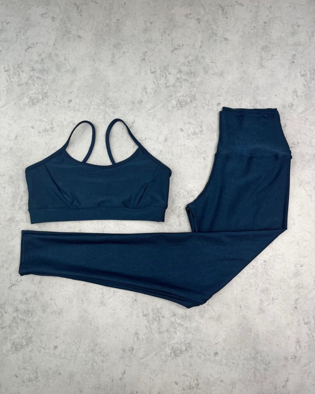 Legging Básica + Top Manu – Compressão Azul Atlântico - M