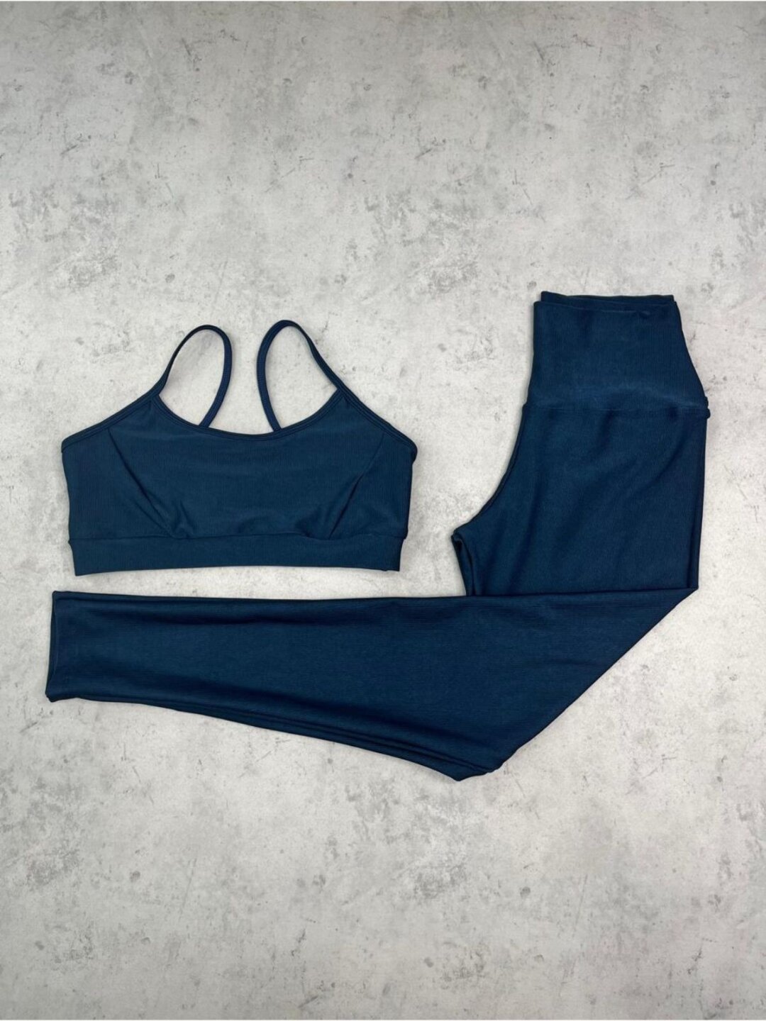 Legging Básica + Top Manu – Compressão Azul Atlântico