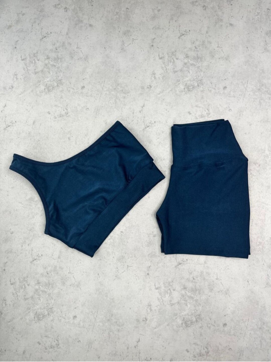 Short Básico + Top Sophia – Compressão Azul Atlântico