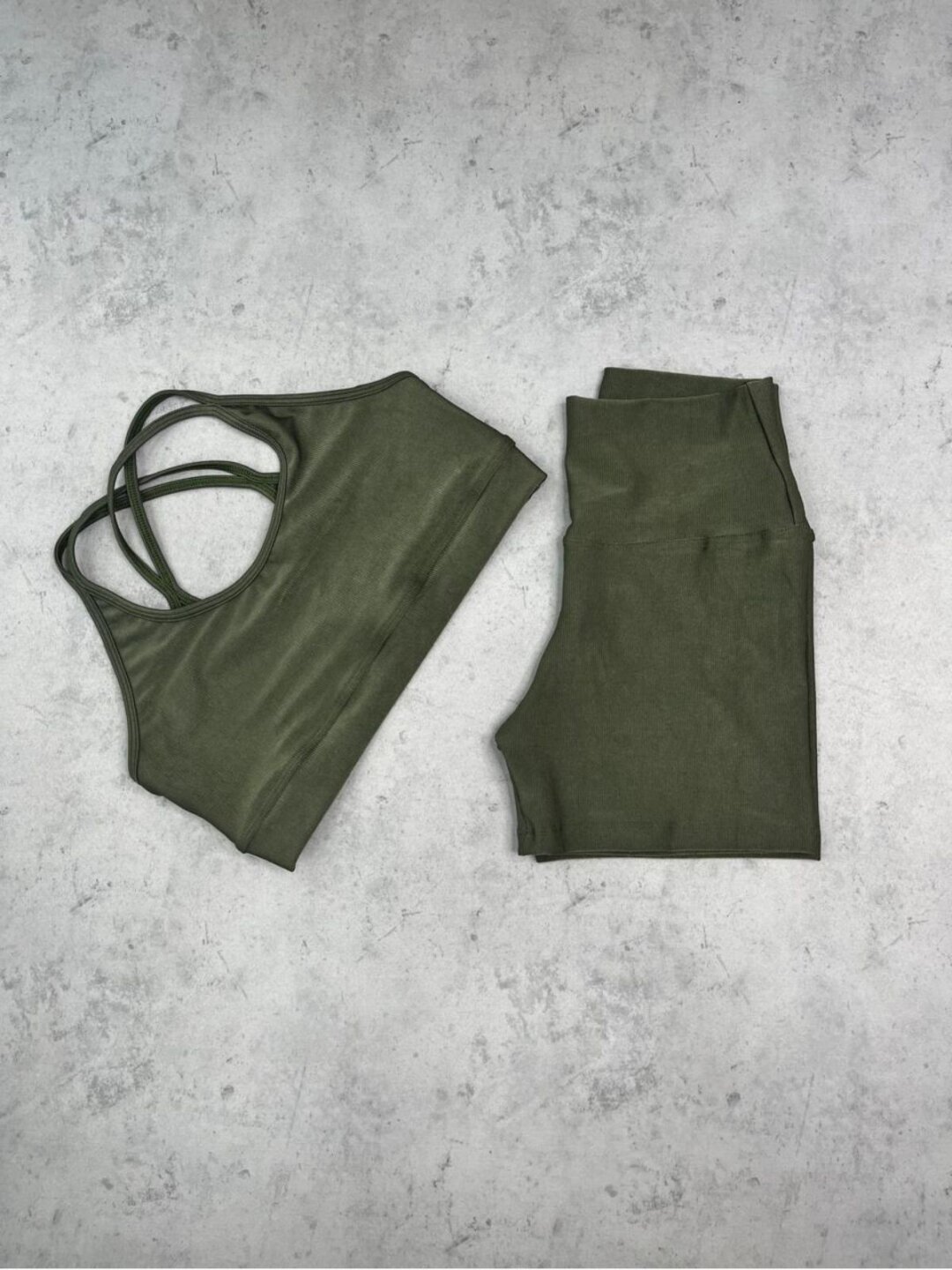 Short Básico + Top Luna- Compressão Folhagem