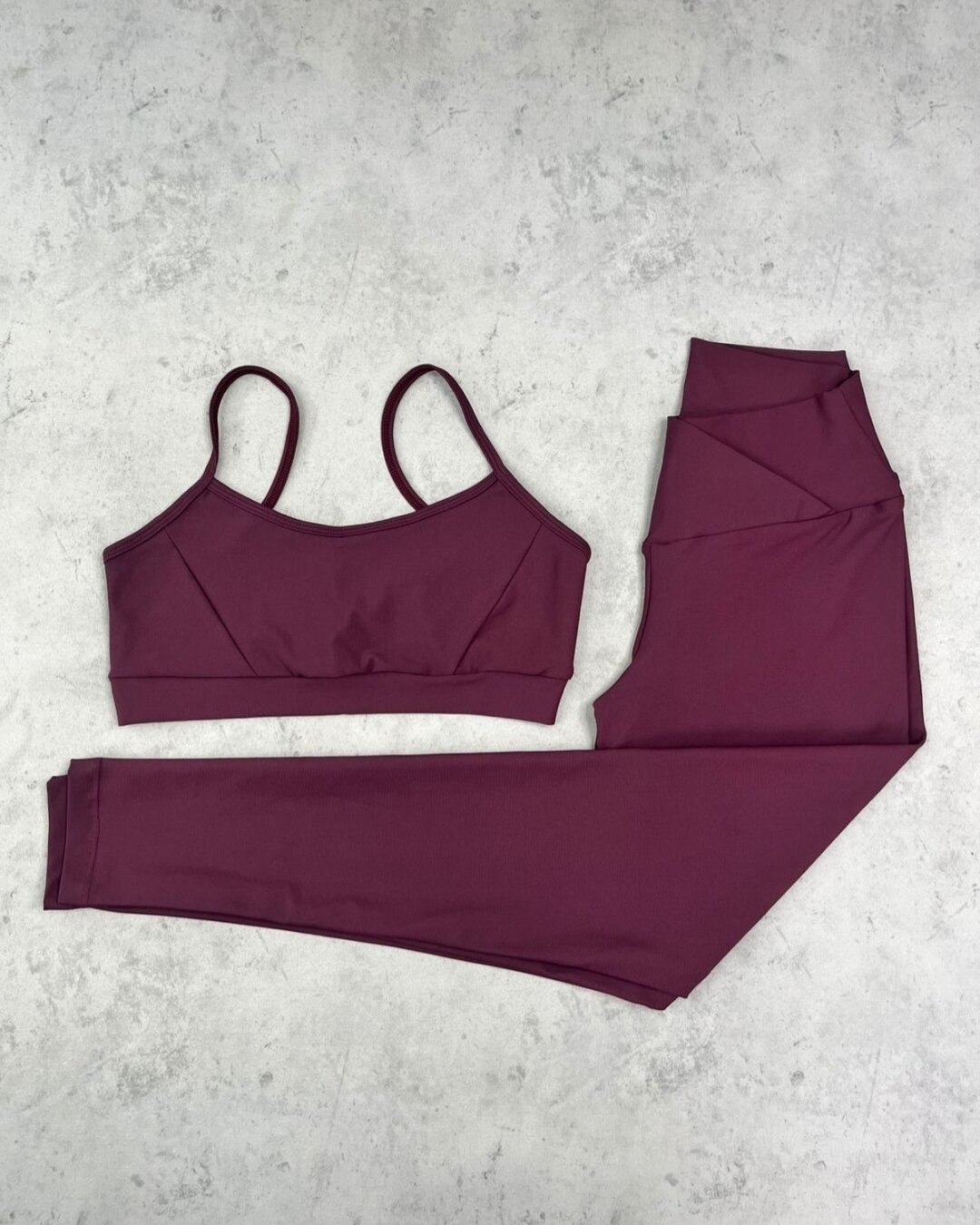 Legging Cós Cruzado + Top Manu - Light Malbec
