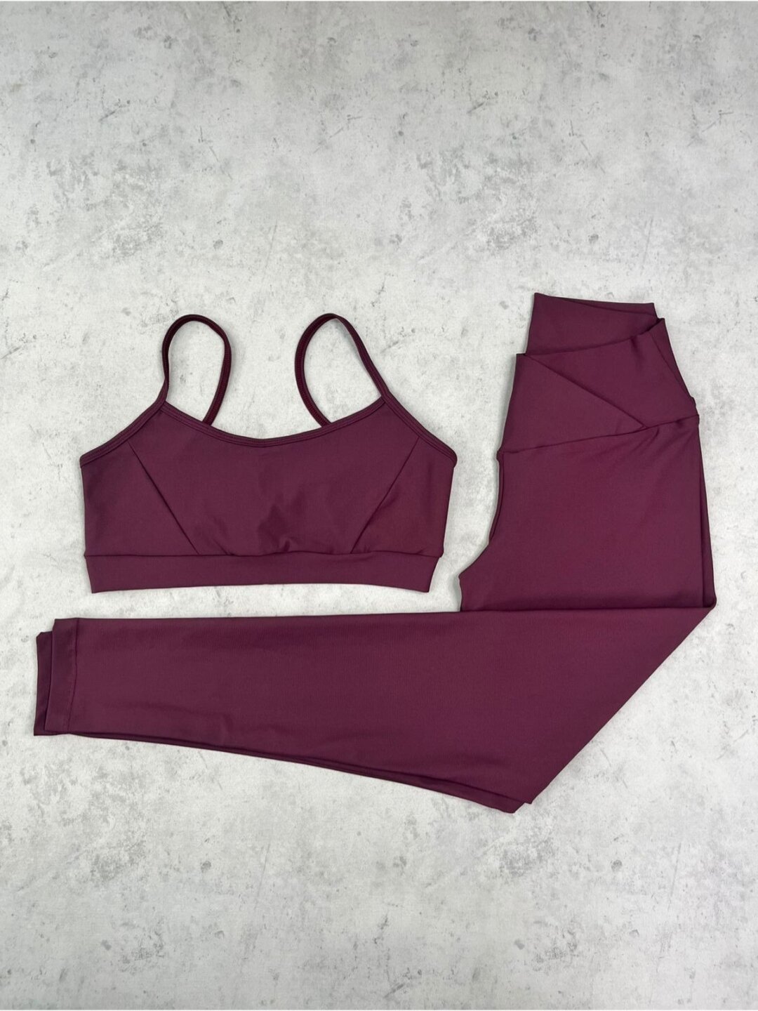 Legging Cós Cruzado + Top Manu - Light Malbec