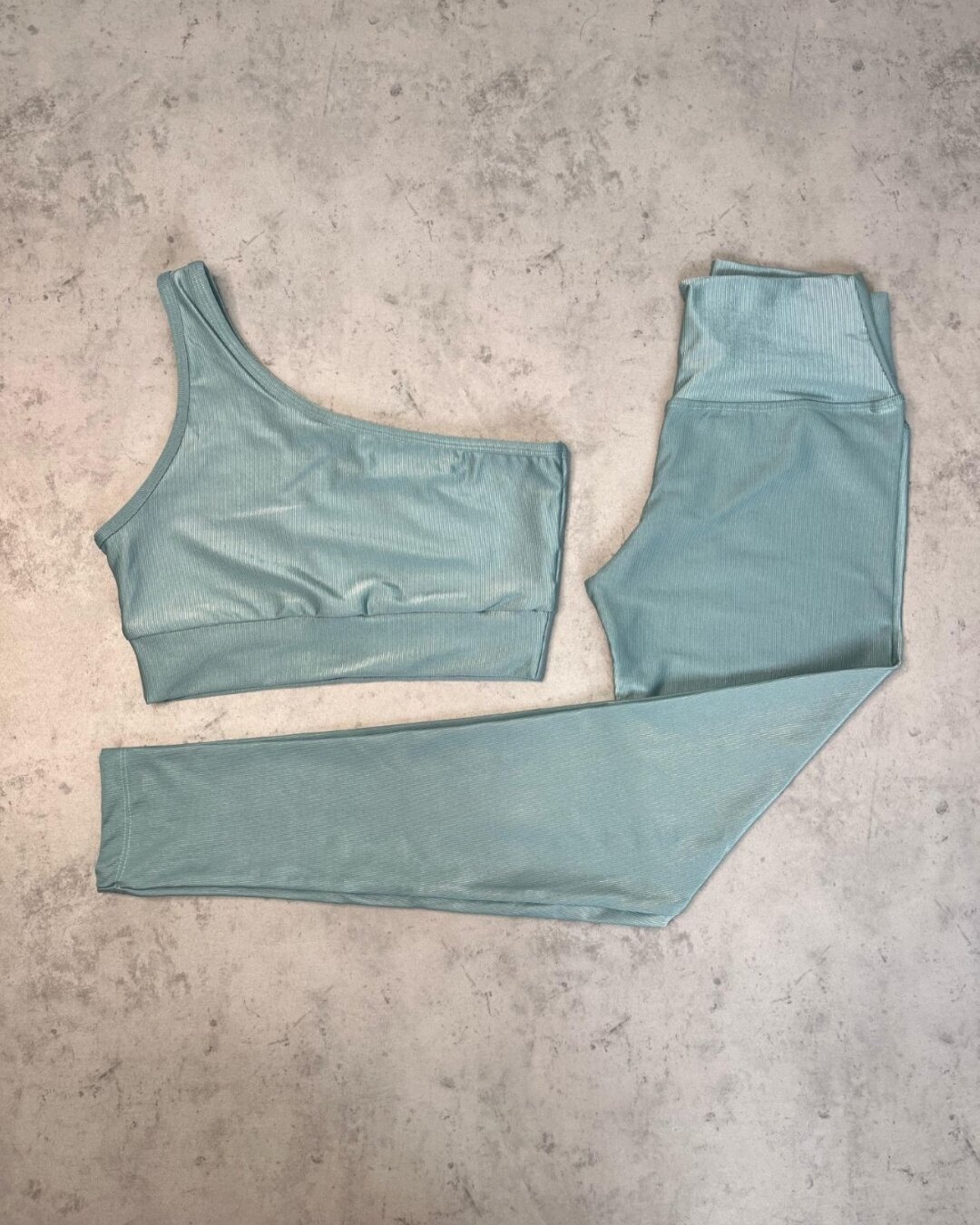 Legging Básica + Top Sophia - Compressão Azul Caribe