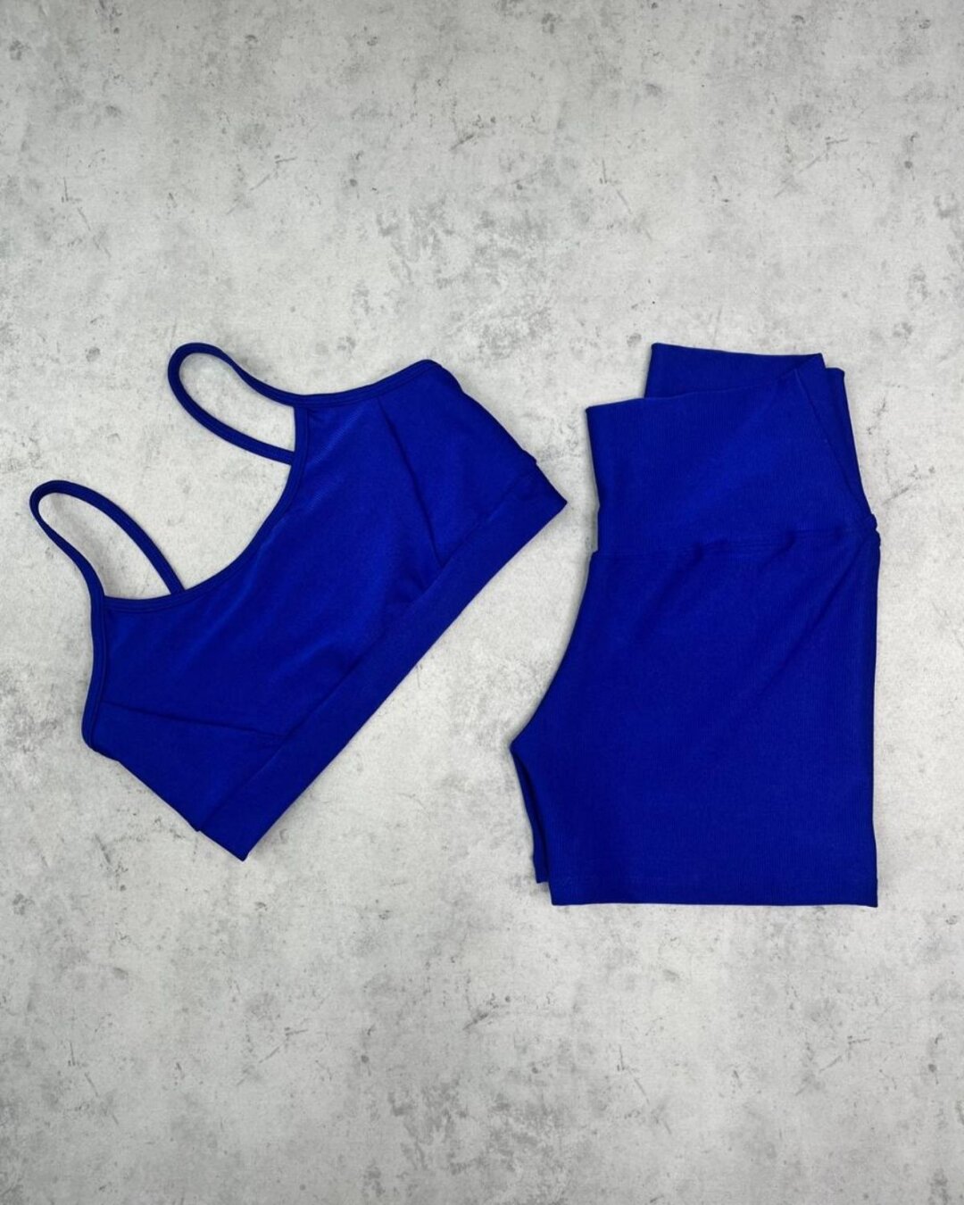 Short Básico + Top Luna- Compressão Azul Persa