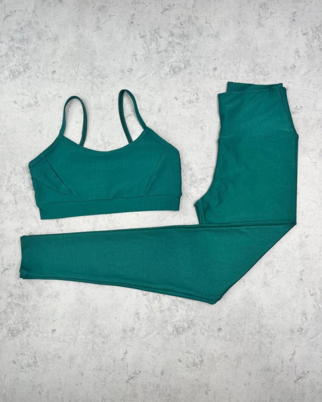 Legging Básica + Top Manu – Compressão Verde Selva - M