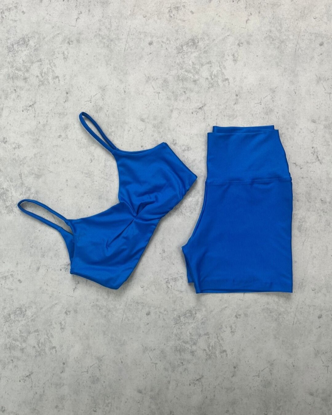 Short Básico + Top Lívia - Compressão Azul Royal