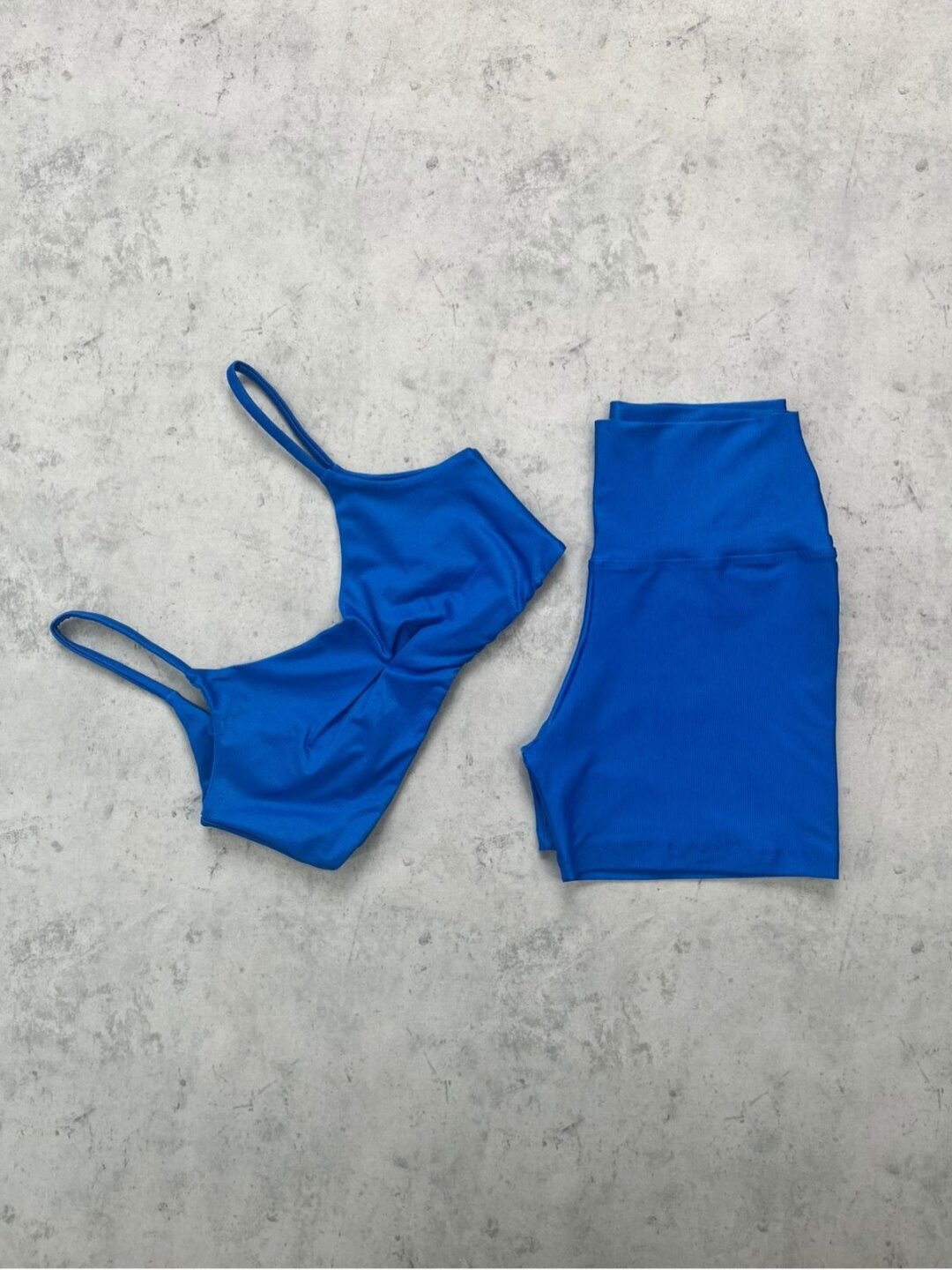 Short Básico + Top Lívia - Compressão Azul Royal