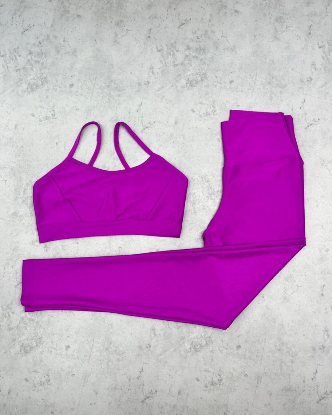 Legging Básica + Top Manu – Compressão Púrpura