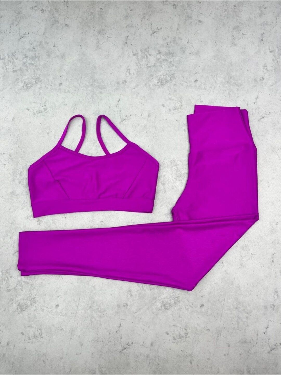Legging Básica + Top Manu – Compressão Púrpura