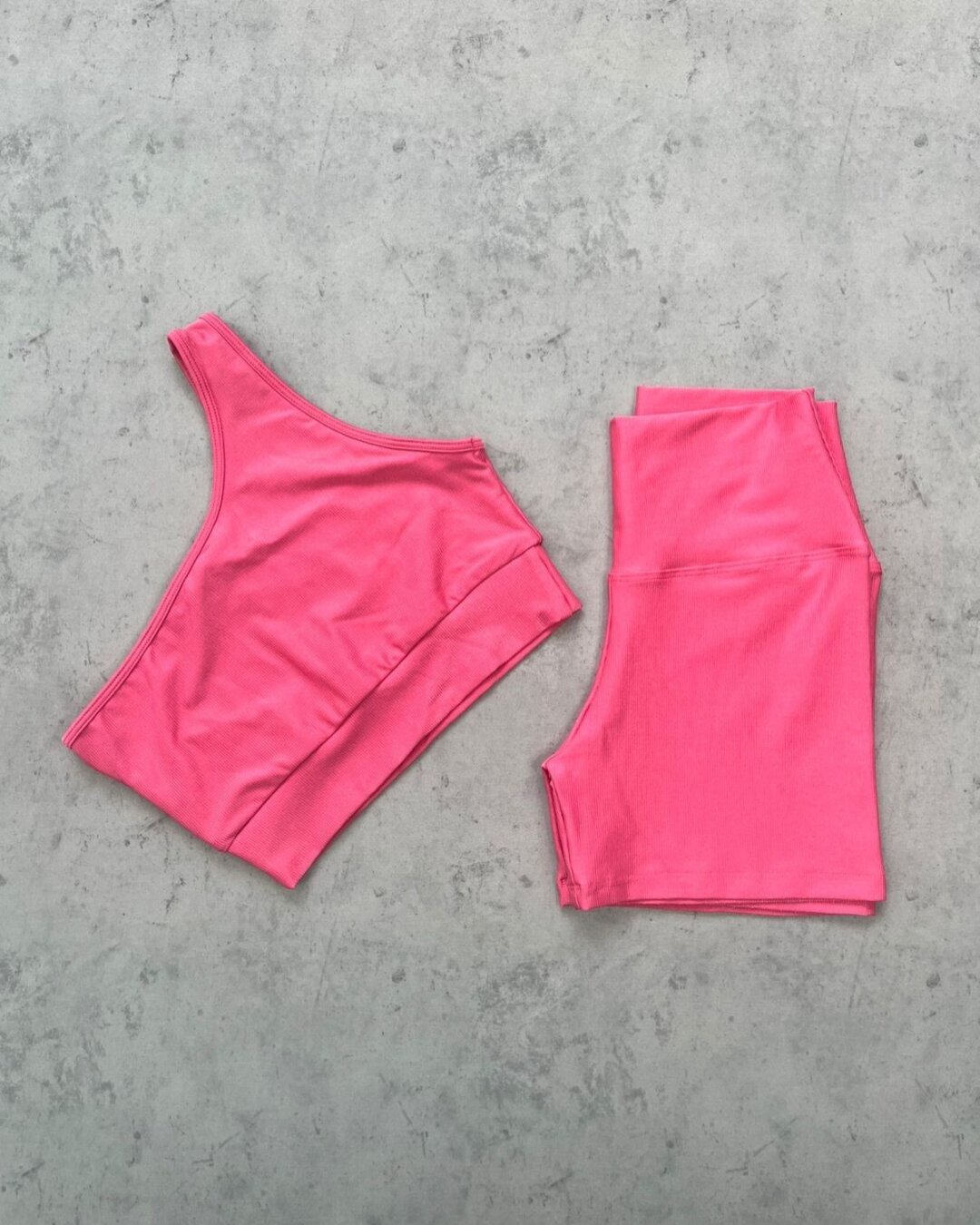Short Básico + Top Sophia – Compressão Rosa Flamingo