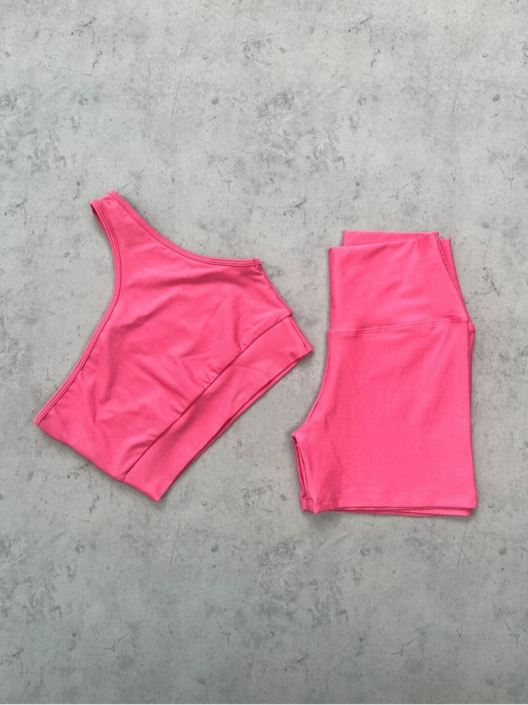 Short Básico + Top Sophia – Compressão Rosa Flamingo