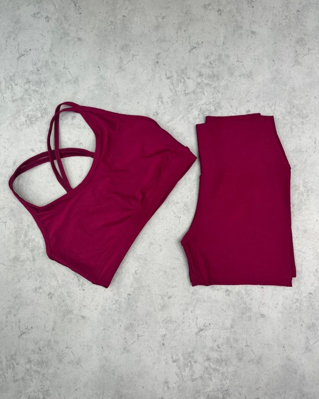 Short Básico + Top Luna- Compressão Rosa Rubi