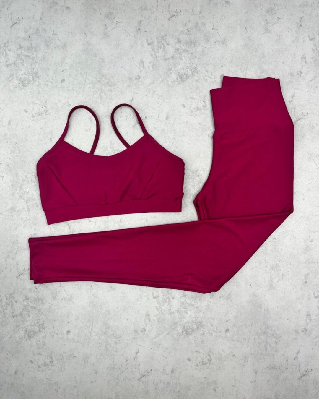 Legging Básica + Top Manu – Compressão Rosa Rubi - M