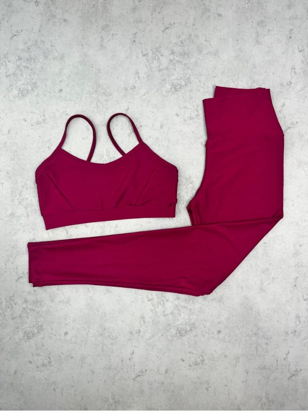 Legging Básica + Top Manu – Compressão Rosa Rubi