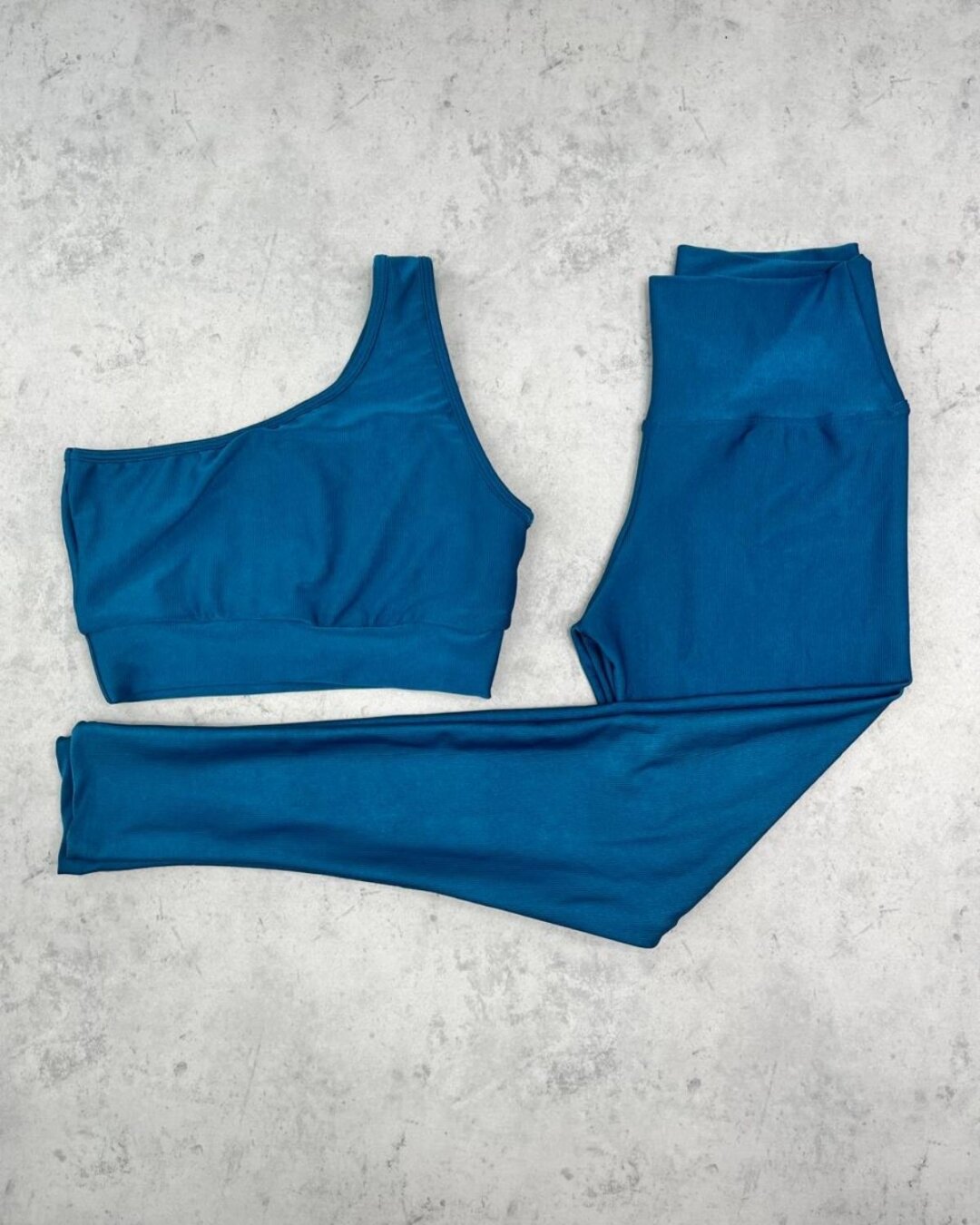 Legging Básica + Top Sophia – Compressão Azul Grisaceo