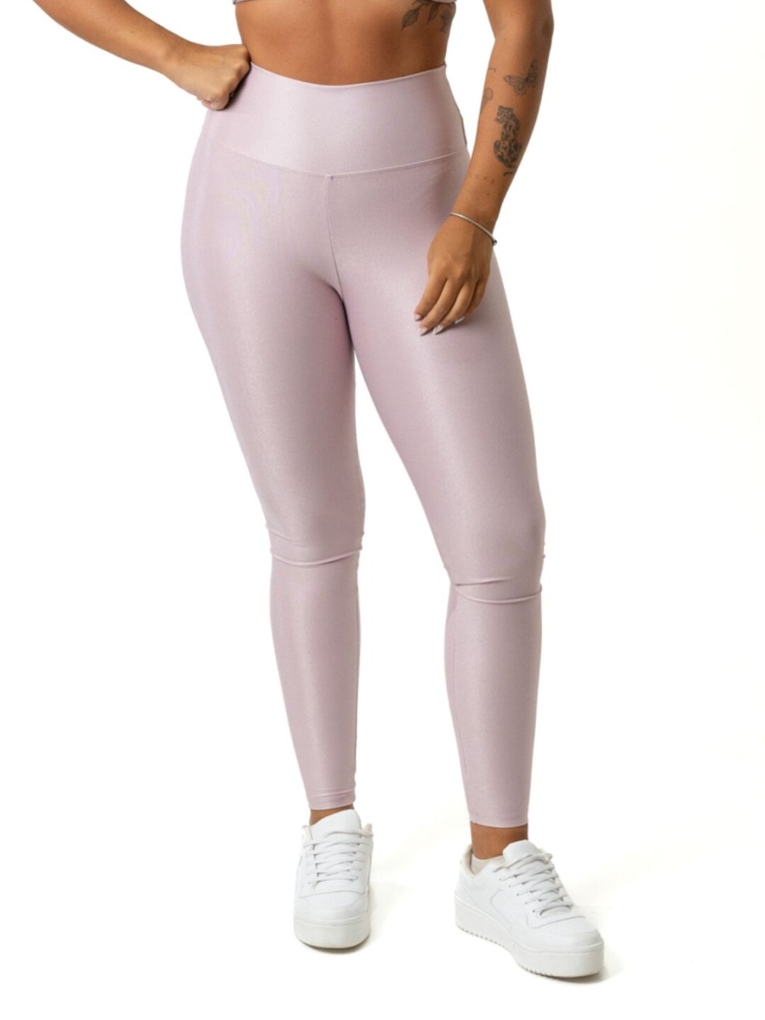 Legging Básica Avulsa - Compressão Rosa Vintage