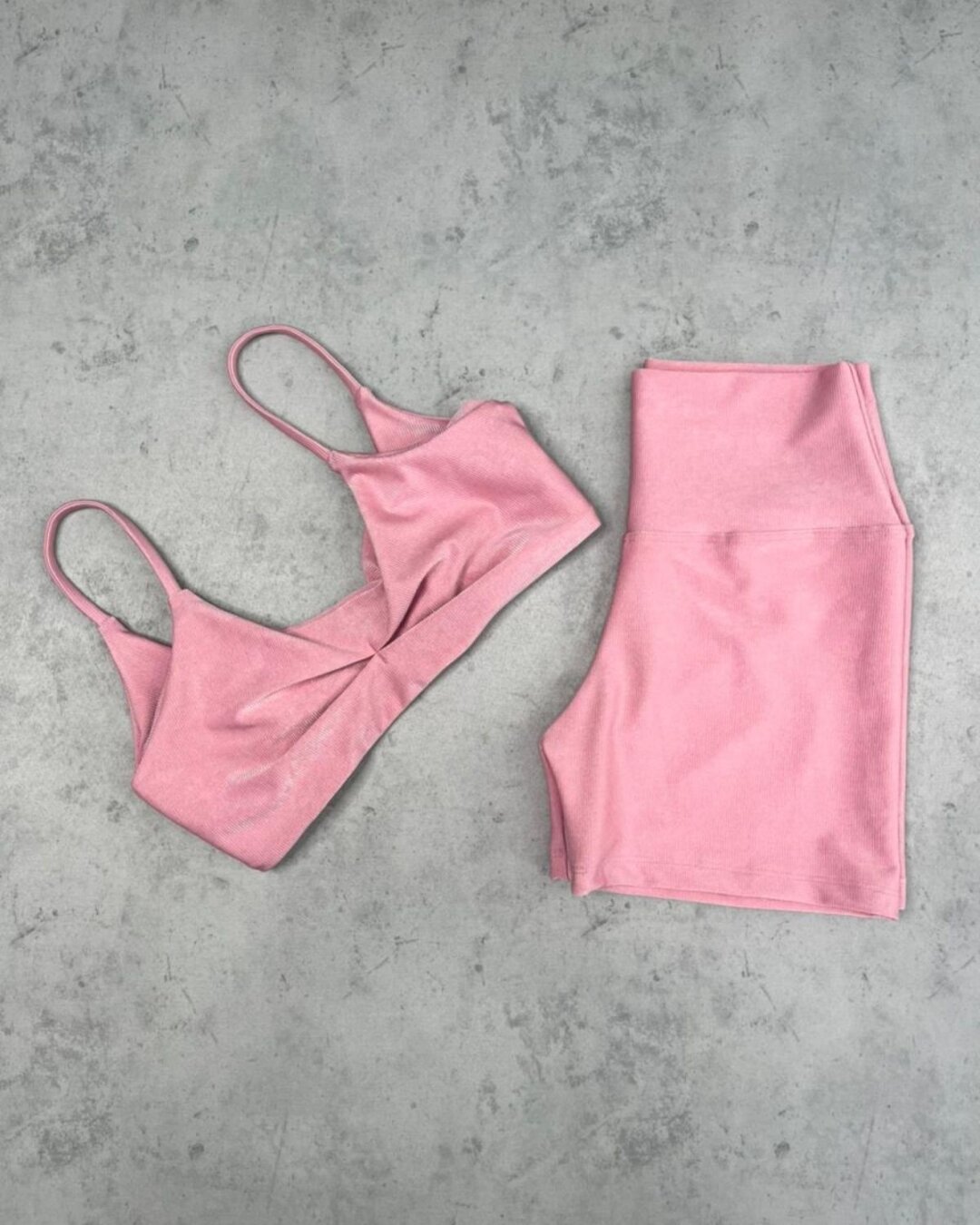 Short Básico + Top Lívia - Compressão Rosa Bailarina