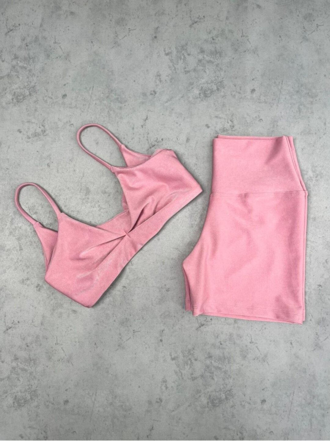 Short Básico + Top Lívia - Compressão Rosa Bailarina