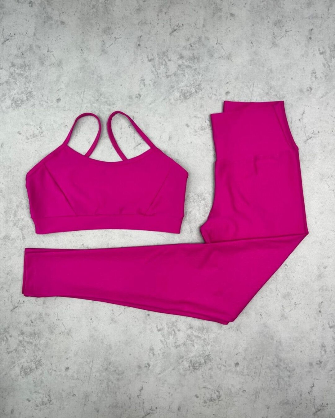 Legging Básica + Top Manu – Compressão Rosa Persa