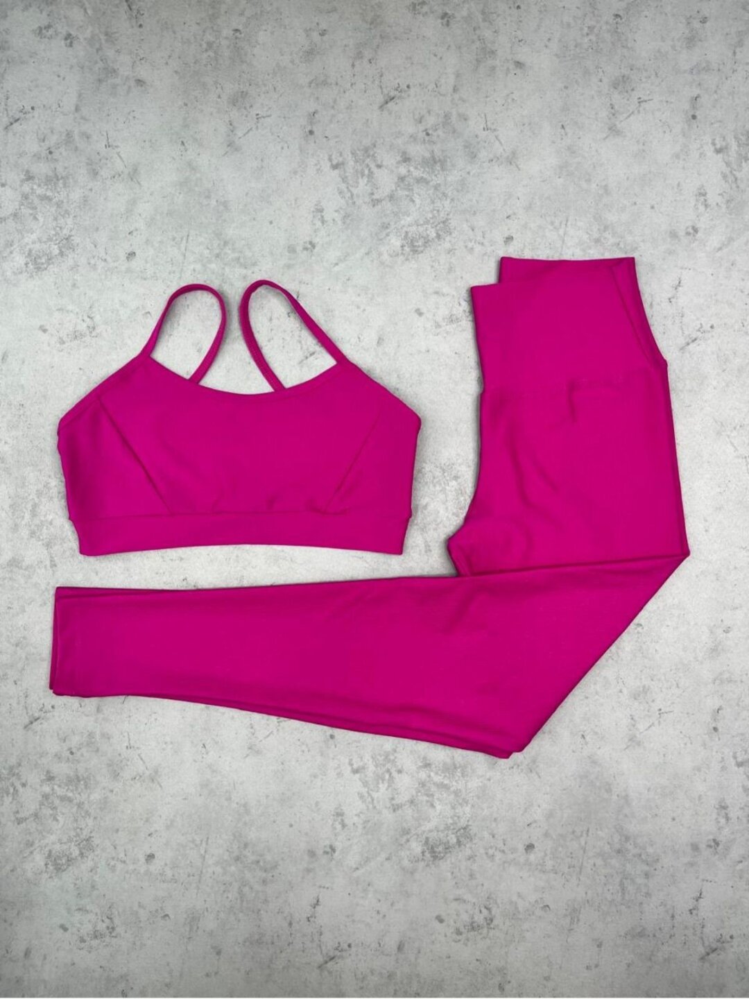 Legging Básica + Top Manu – Compressão Rosa Persa