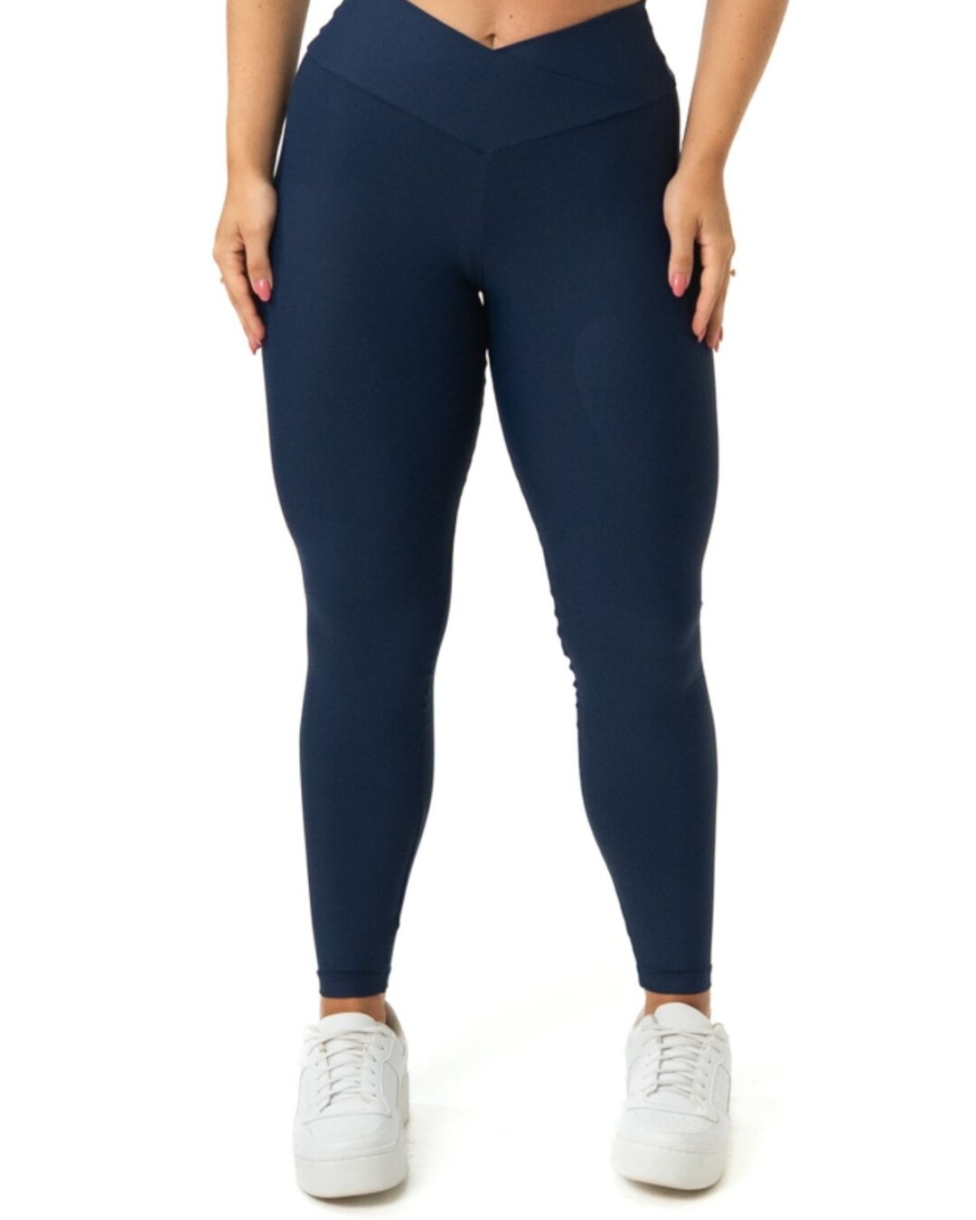 Legging Cós Cruzado Avulsa - Light Azul Marinho