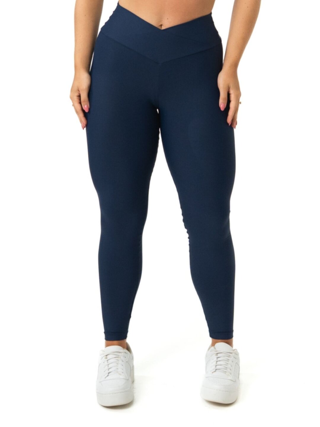Legging Cós Cruzado Avulsa - Light Azul Marinho