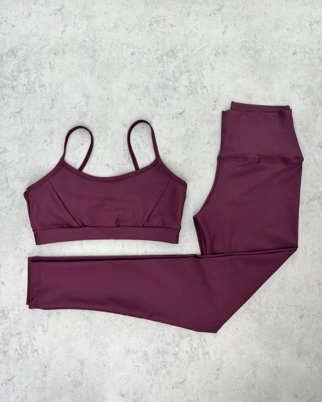 Legging Básica + Top Manu - Light Malbec