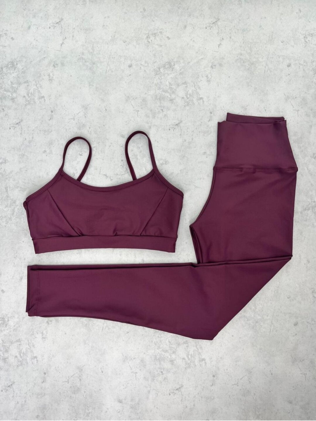 Legging Básica + Top Manu - Light Malbec
