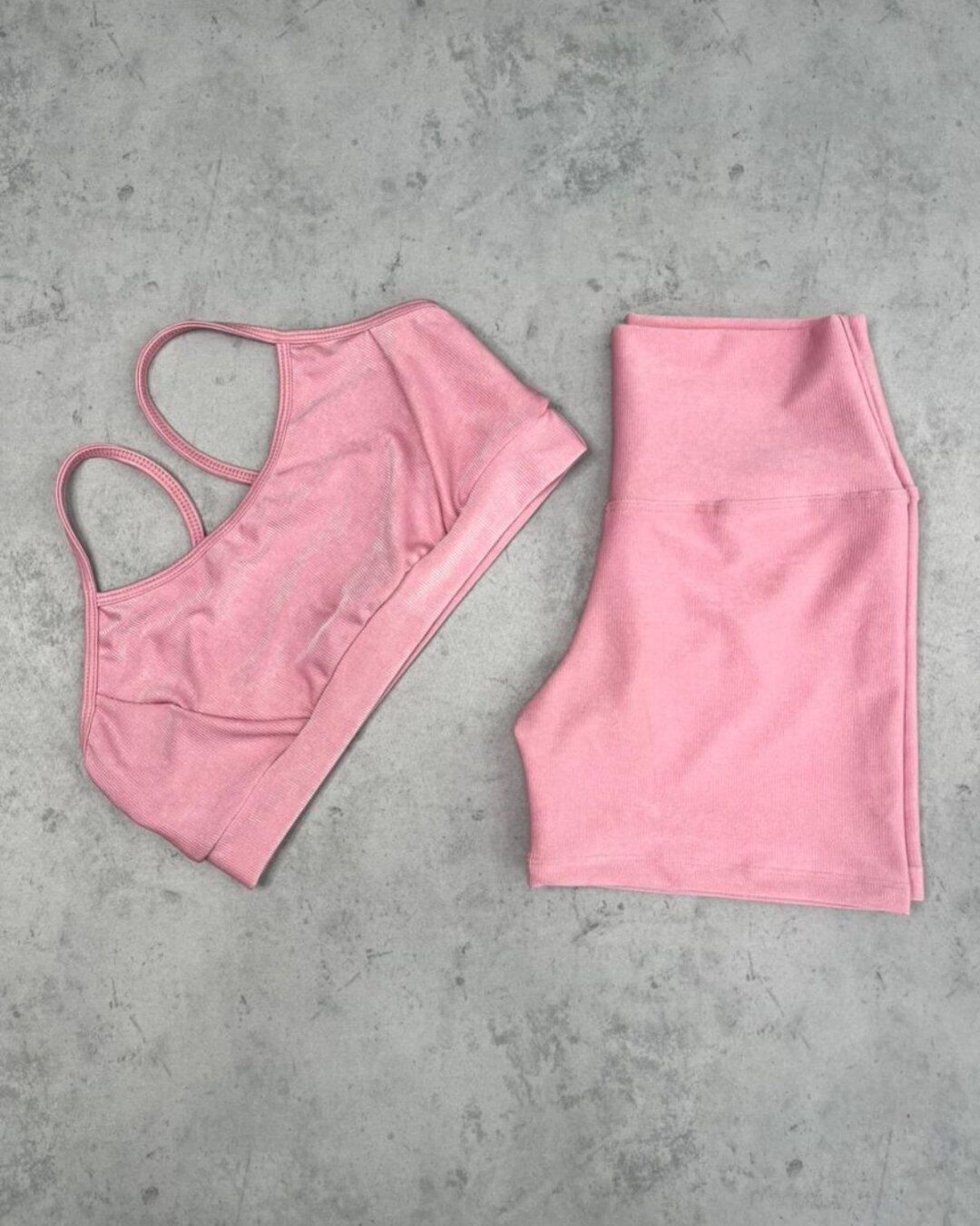 Short Básico + Top Manu – Compressão Rosa Bailarina