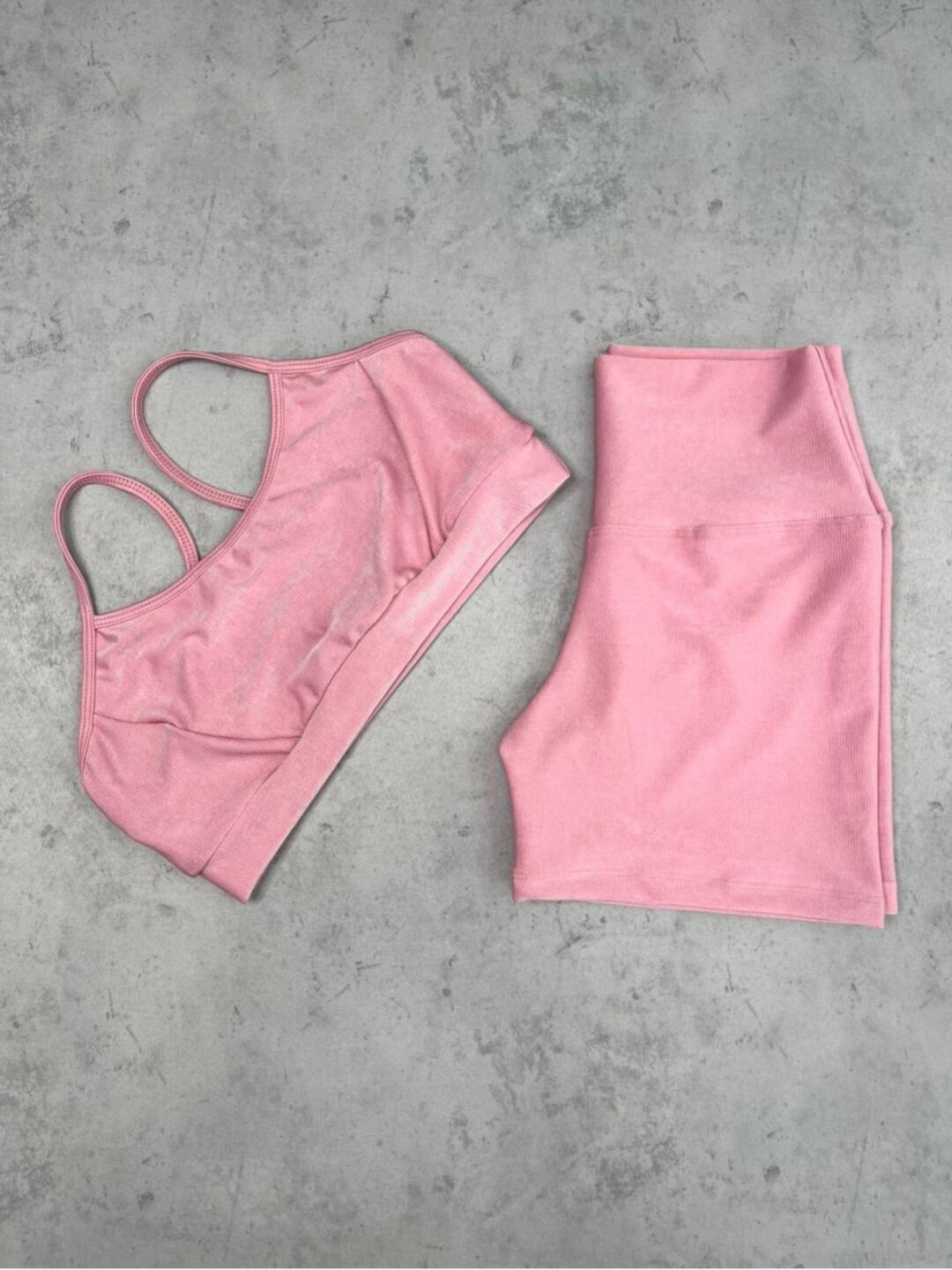 Short Básico + Top Manu – Compressão Rosa Bailarina