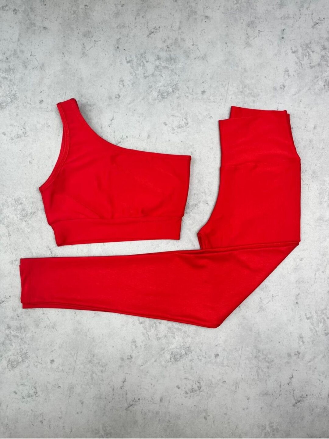 Legging Básica + Top Sophia – Compressão Vermelho Brilhante