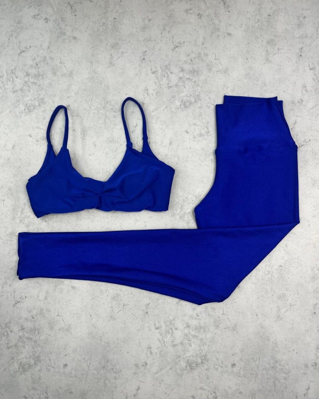 Legging Básica + Top Lívia - Compressão Azul Persa