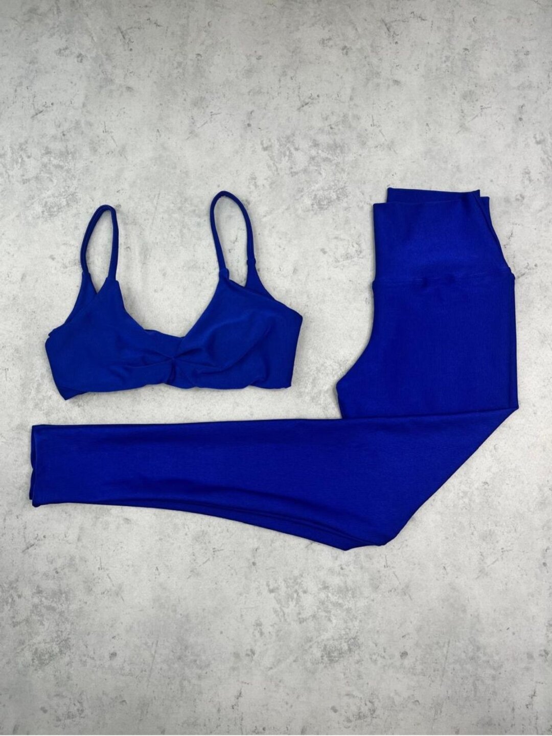 Legging Básica + Top Lívia - Compressão Azul Persa