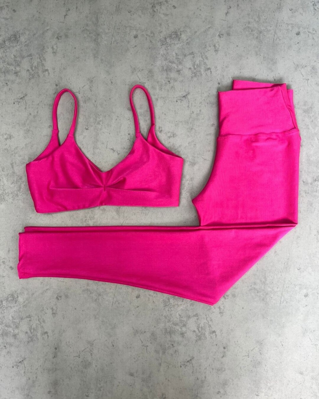 Legging Básica + Top Lívia - Compressão Hot Pink