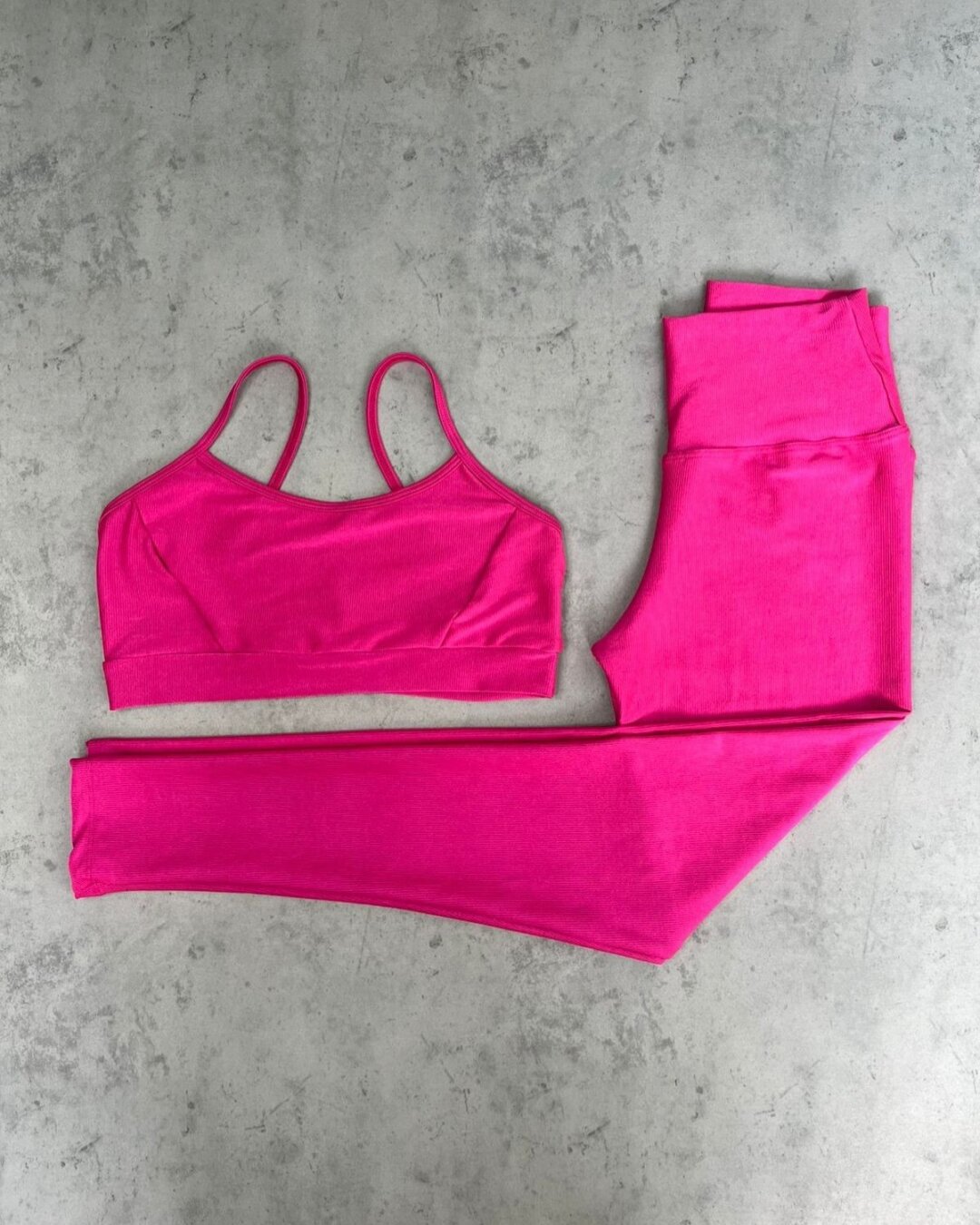 Legging Básica + Top Manu – Compressão Hot Pink