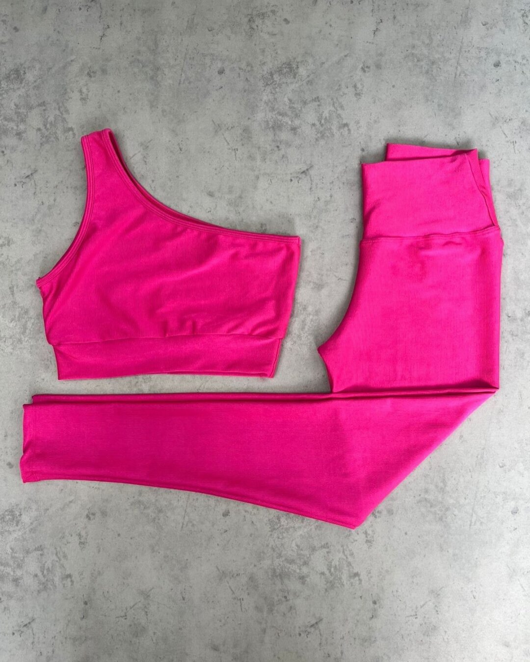 Legging Básica + Top Sophia – Compressão Hot Pink