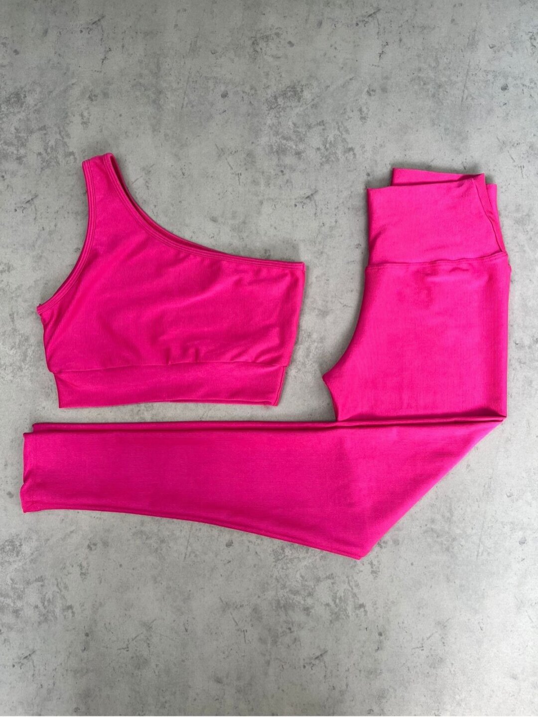 Legging Básica + Top Sophia – Compressão Hot Pink