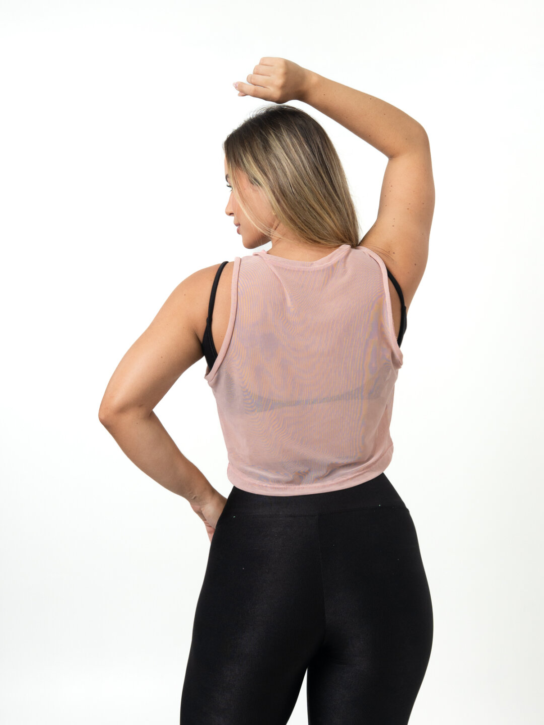 Cropped Regata de Tule - Quartzo Rosa - Image 2