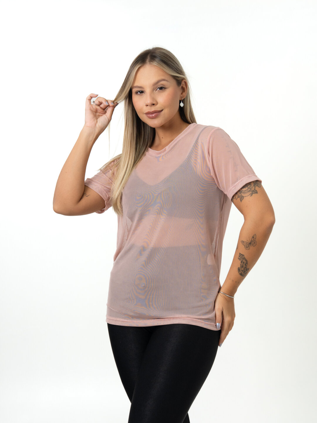 Blusão de Tule - Quartzo Rosa