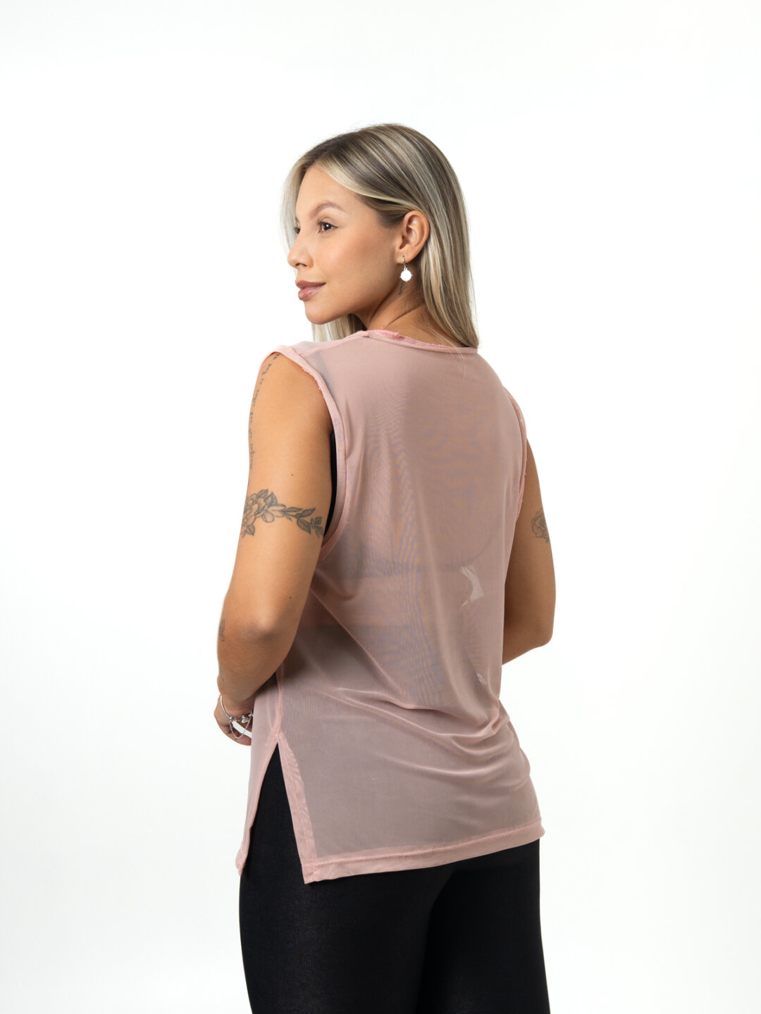 Regata Basic de Tule - Quartzo Rosa - Image 2