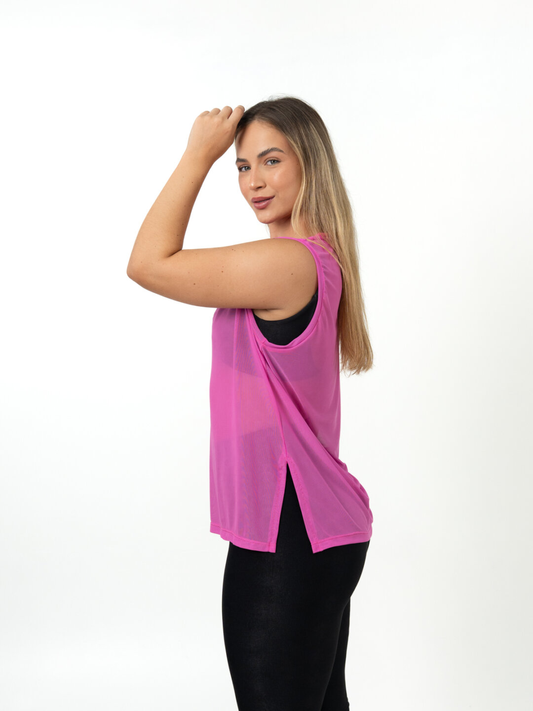 Regata Basic de Tule - Rosa Barbie - Image 3