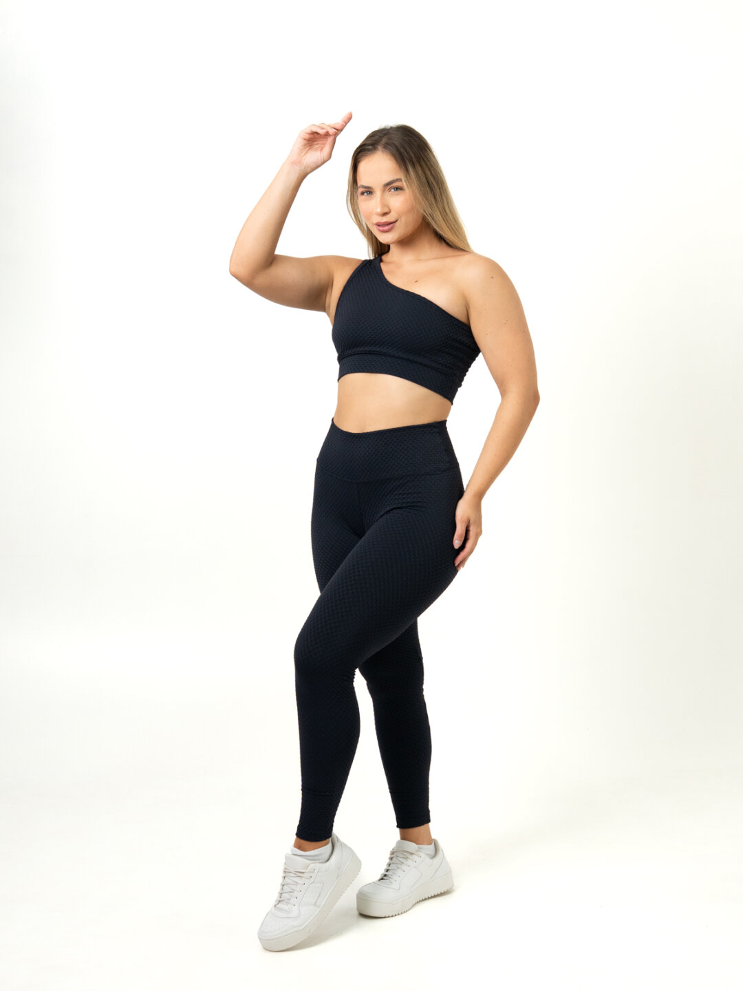 Legging Básica + Top Sophia - Textura Trama Preto - Image 3