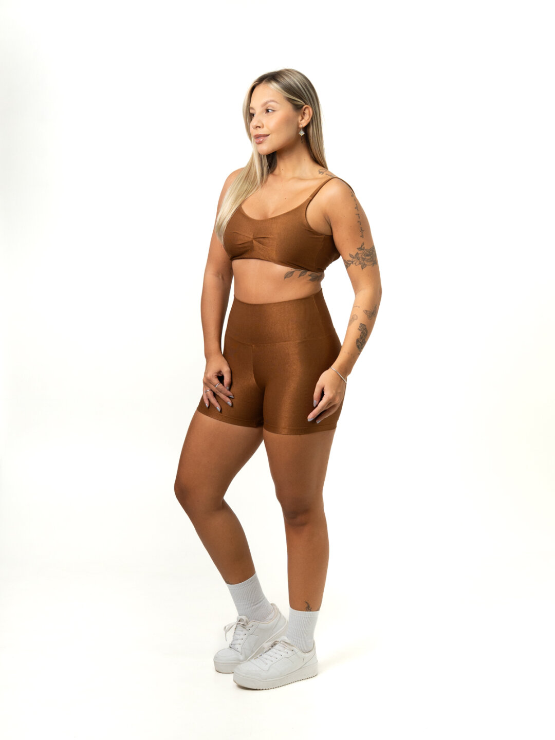 Short Básico + Top Lívia - Compressão Bronze - Image 3