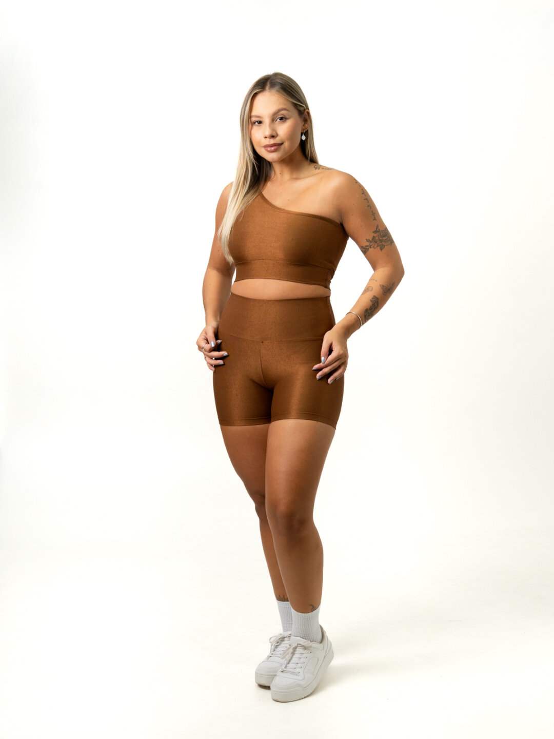 Short Básico + Top Sophia - Compressão Bronze