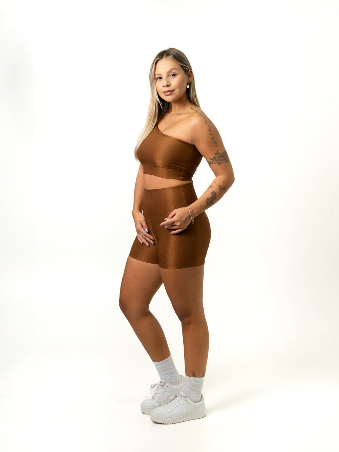 Short Básico + Top Sophia - Compressão Bronze - Image 3