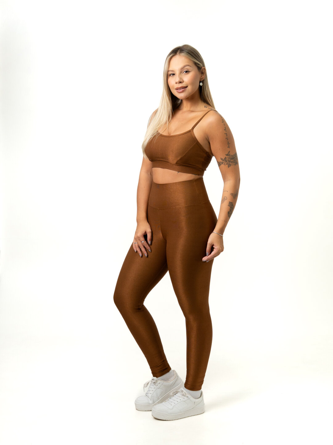 Legging Básica + Top Manu – Compressão Bronze - Image 3