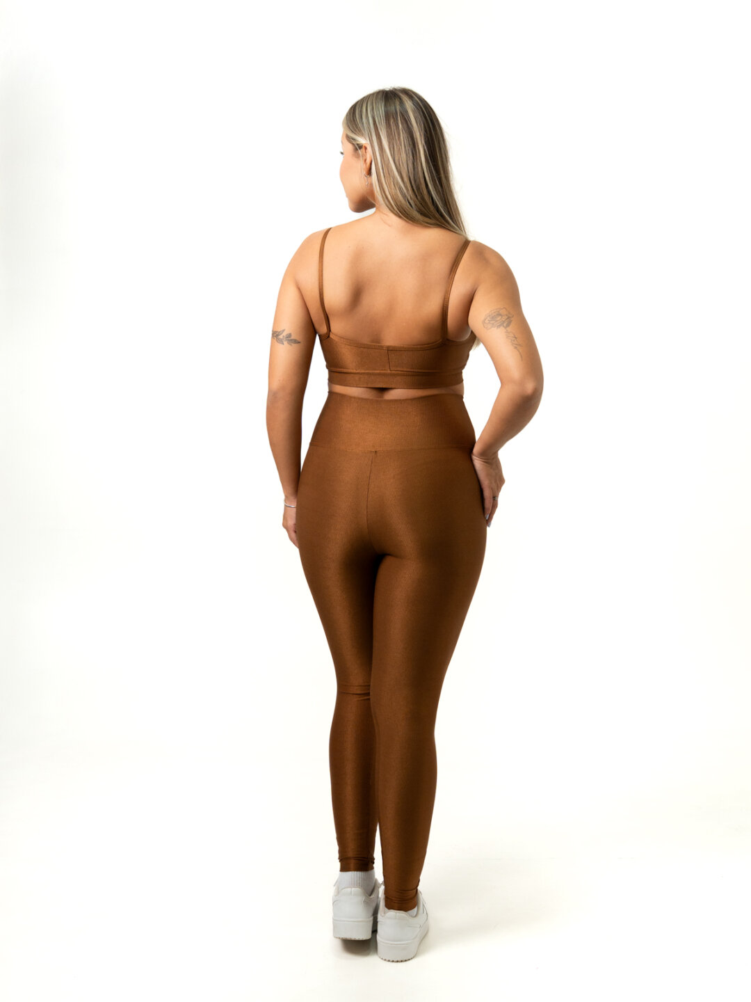 Legging Básica + Top Manu – Compressão Bronze - Image 2