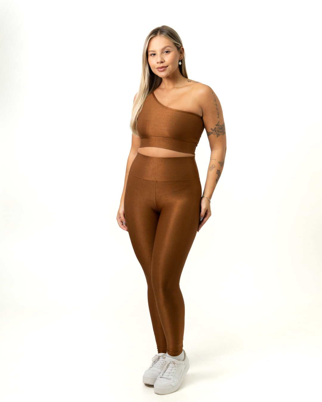 Legging Básica + Top Sophia - Compressão Bronze