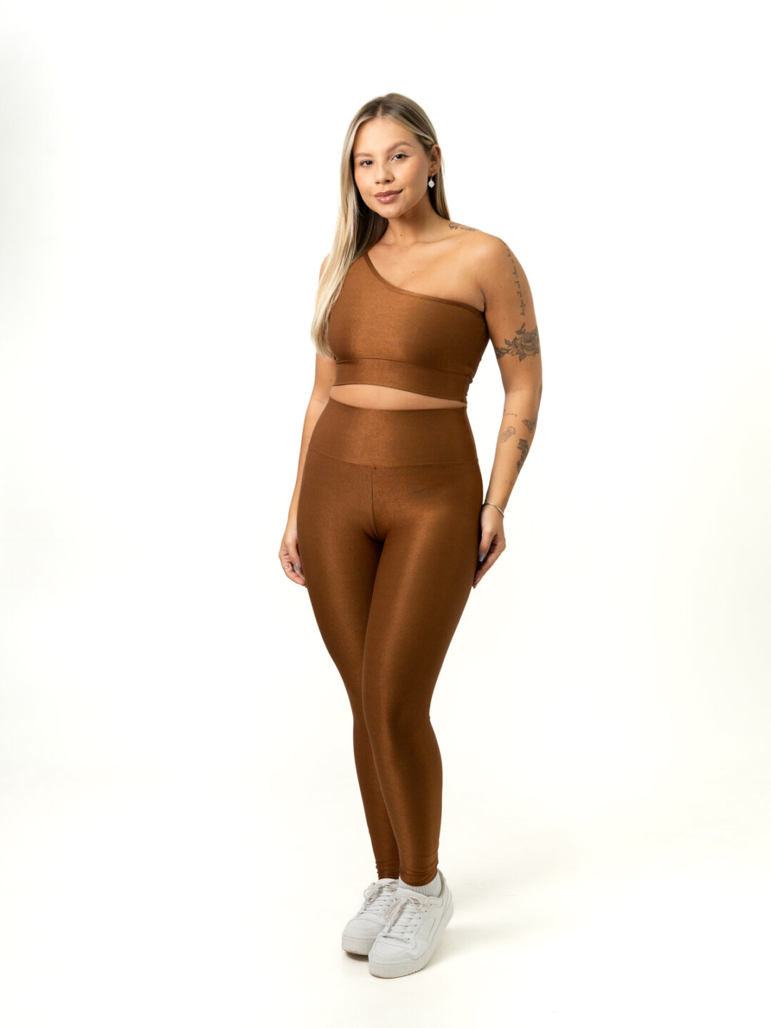 Legging Básica + Top Sophia - Compressão Bronze