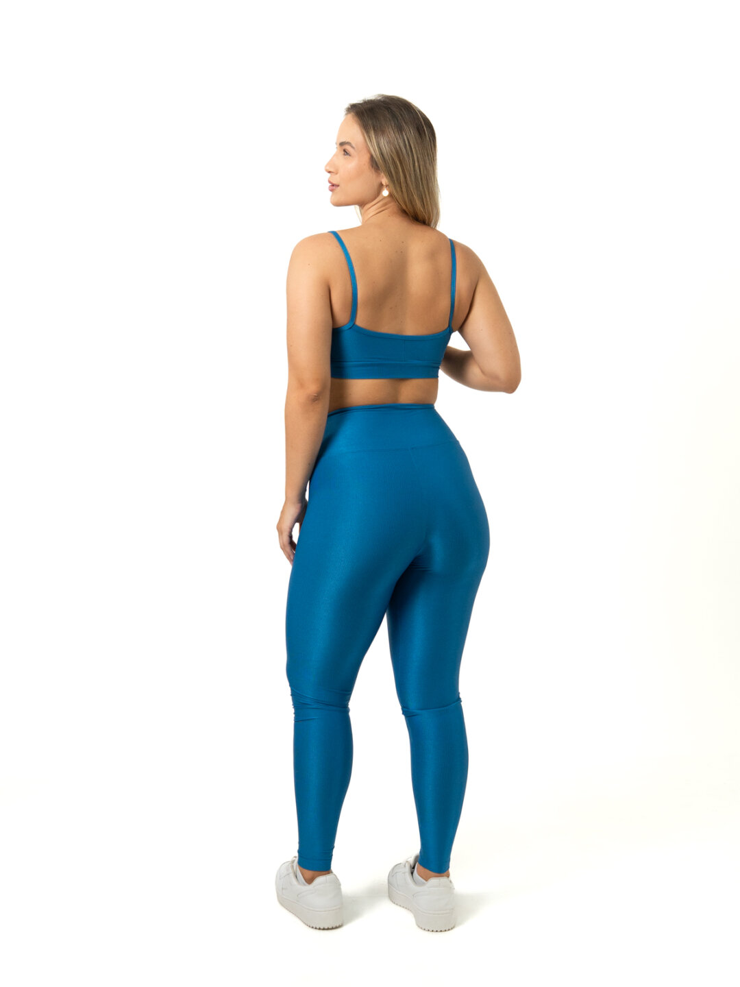 Legging Básica + Top Manu – Compressão Azul Celeste - Image 2